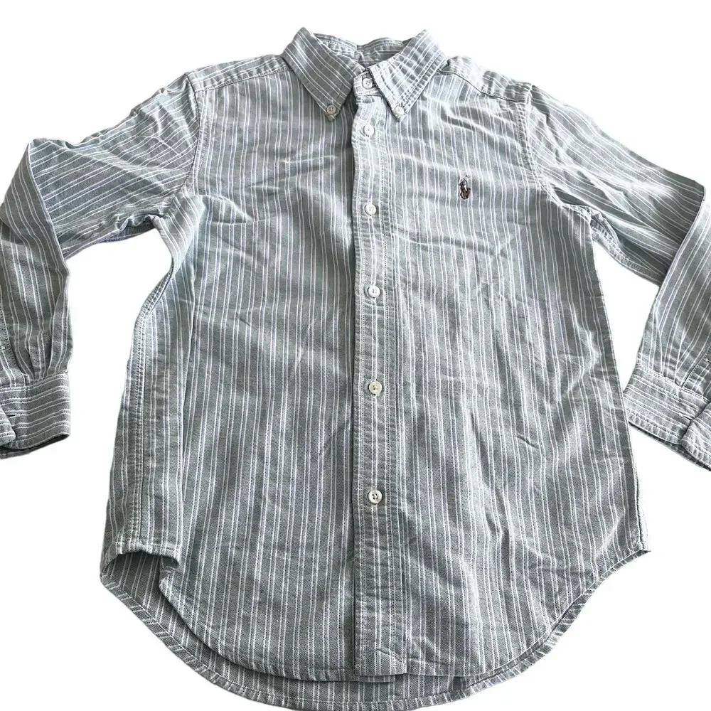 Ralph Lauren boys striped oxford shirt size 6